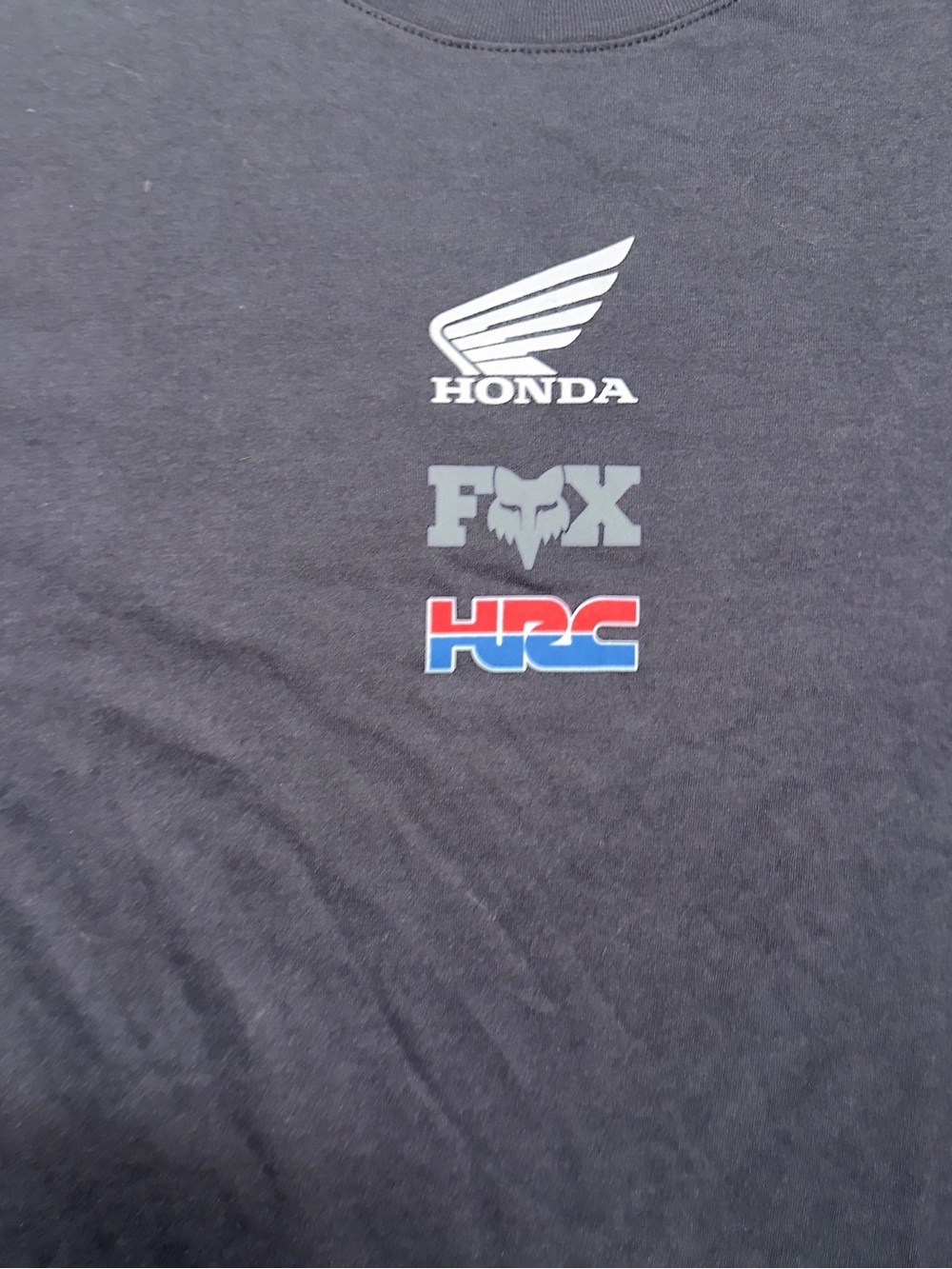 Fox x Honda Black Logo Short Sleeve Tee NWT - Picture 2 of 4